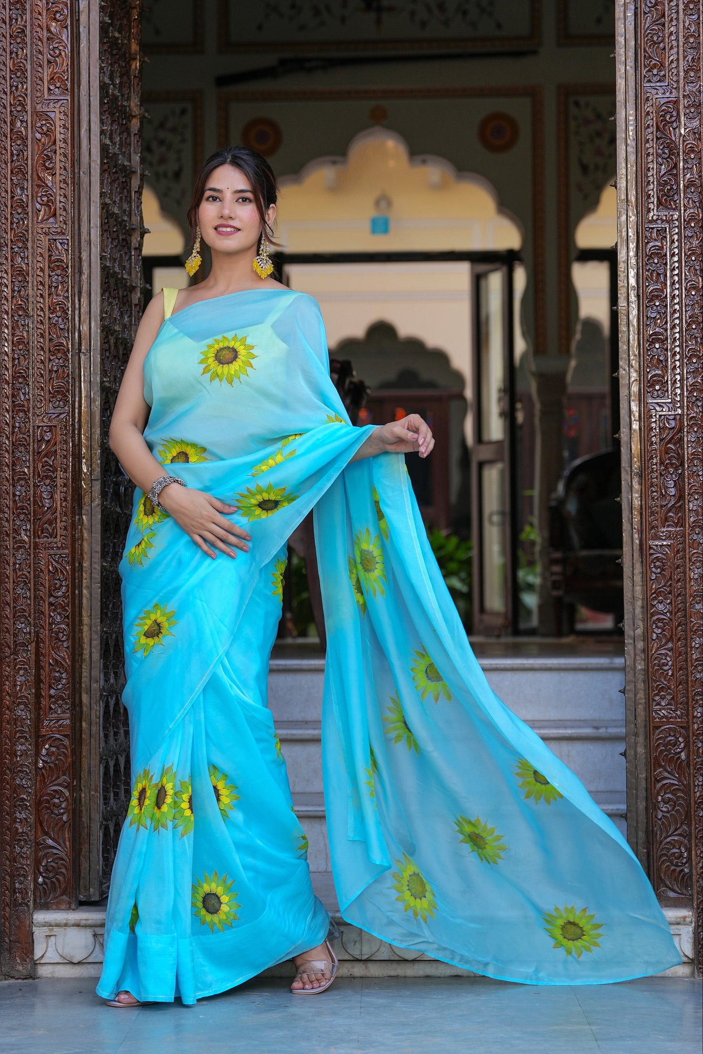 OCEANIC SUNBURST SAREE