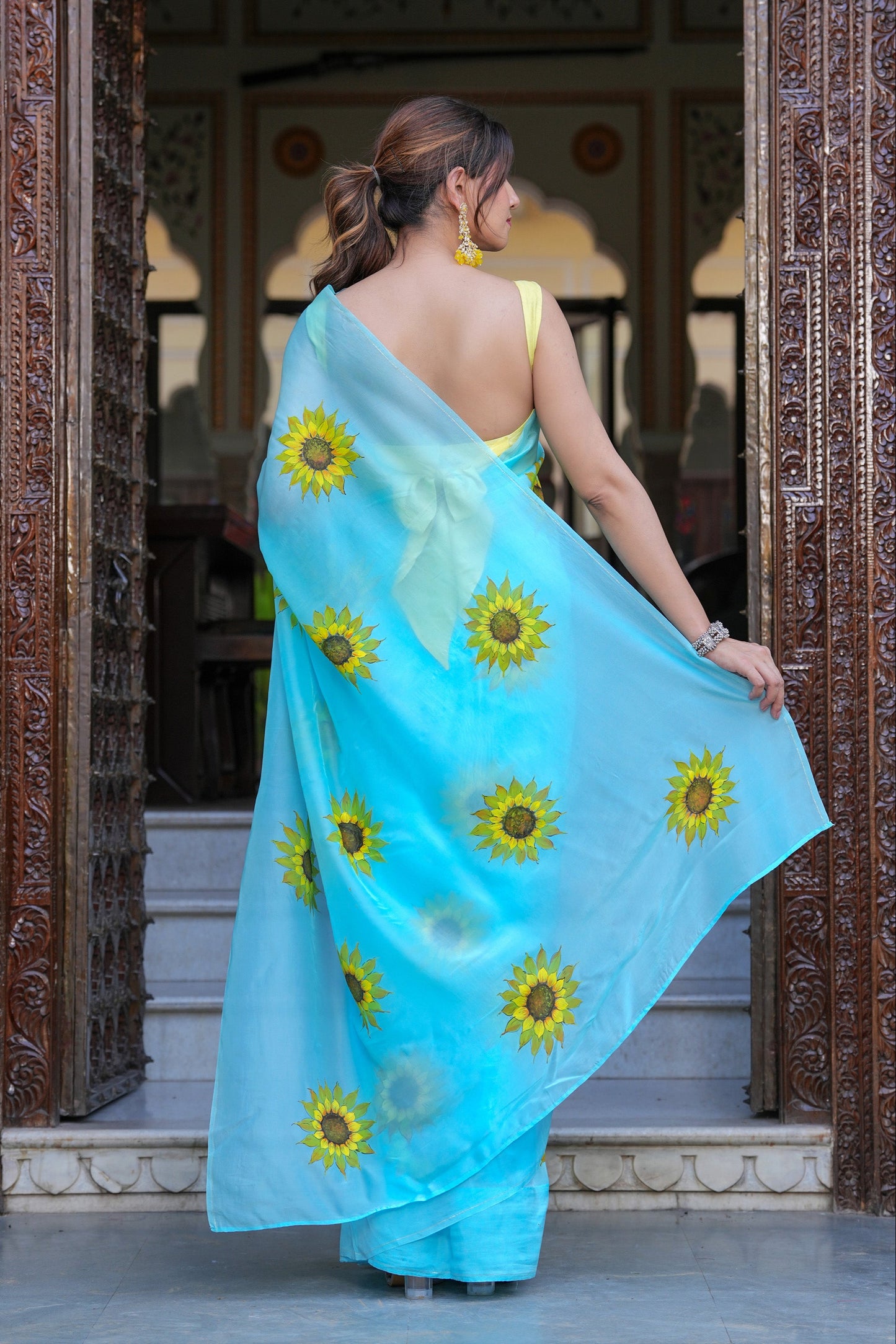 OCEANIC SUNBURST SAREE