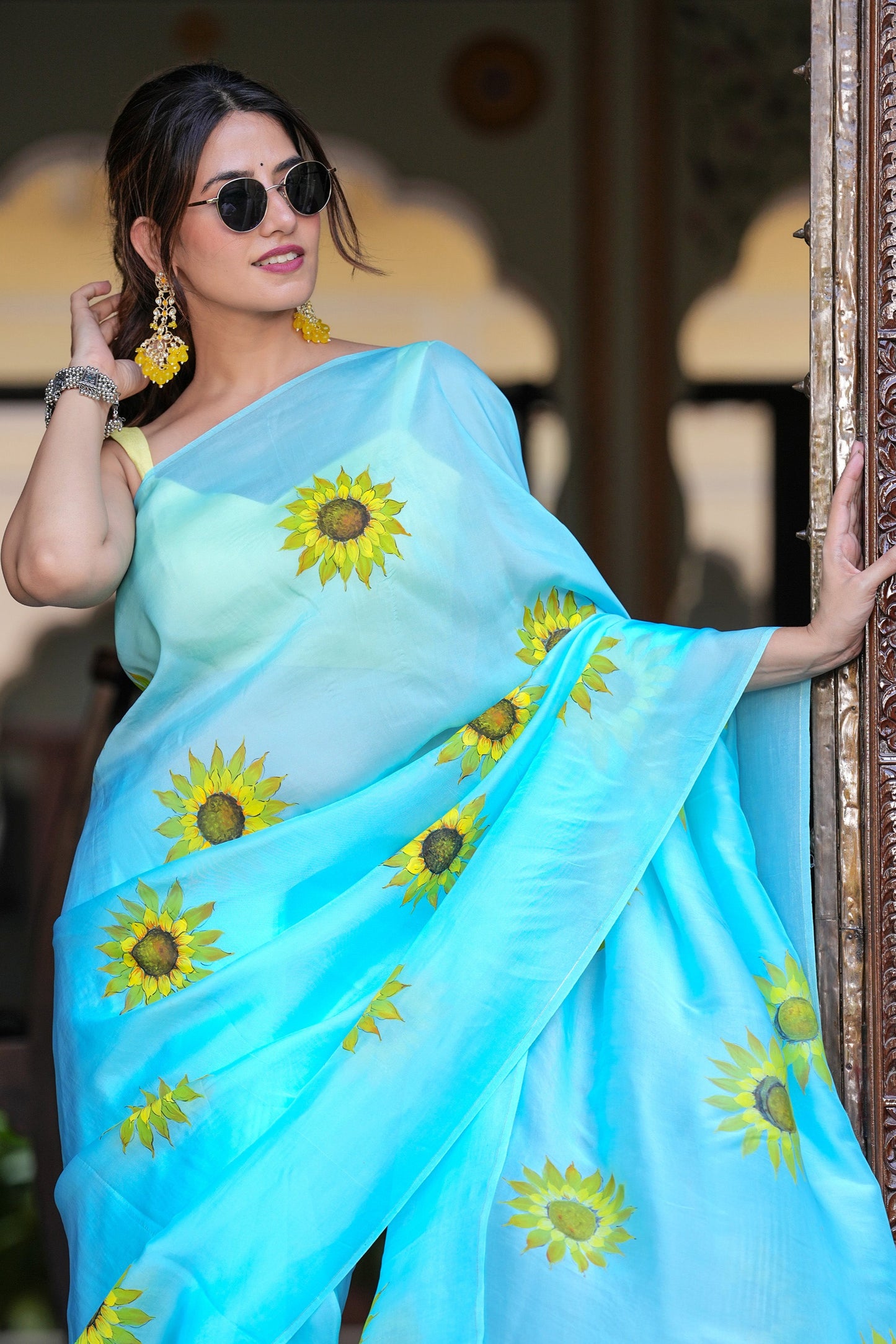 OCEANIC SUNBURST SAREE