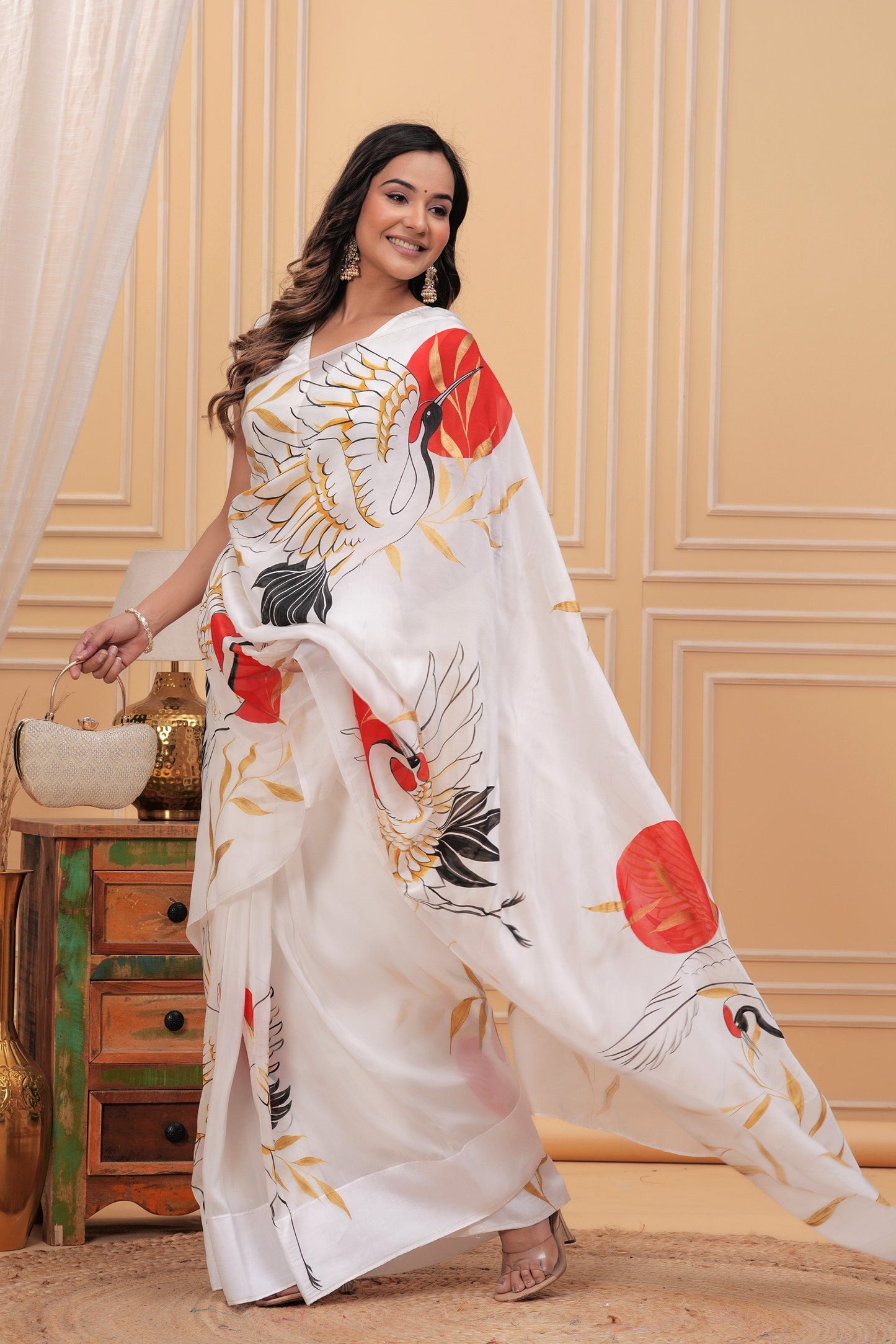 CELESTIAL CRANES SAREE