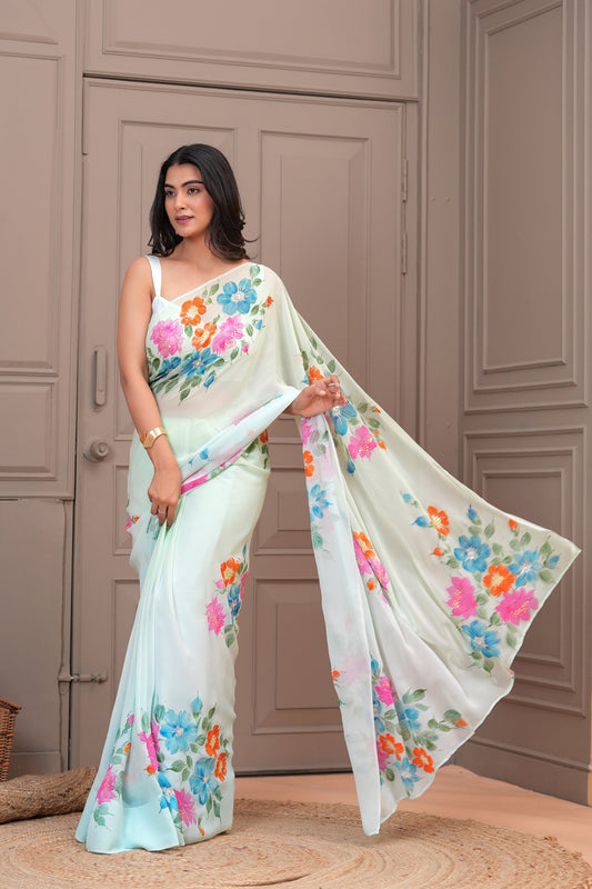 BLOSSOM DRAPE ELEGANT GEORGETTE SAREE