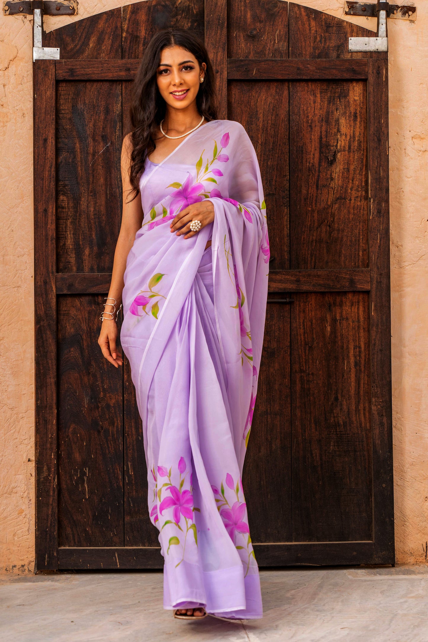 Lavender Lily Saree