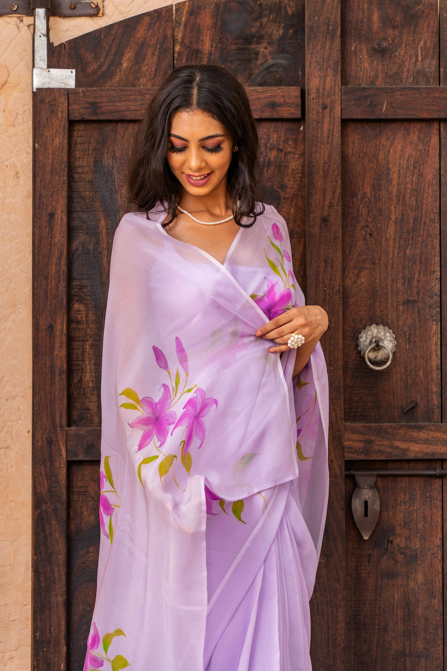 Lavender Lily Saree