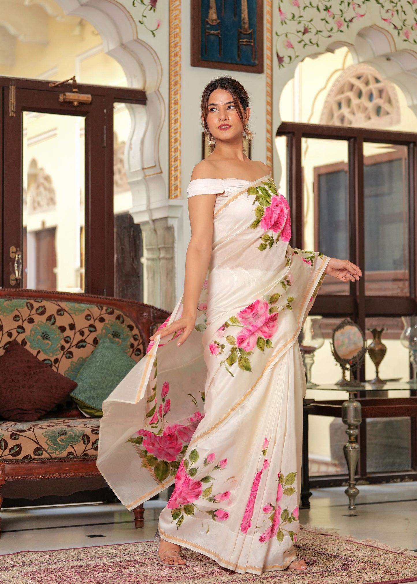 ROSY ELEGANCE SAREE