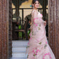 PEACH DICENTRA FLOWER SAREE