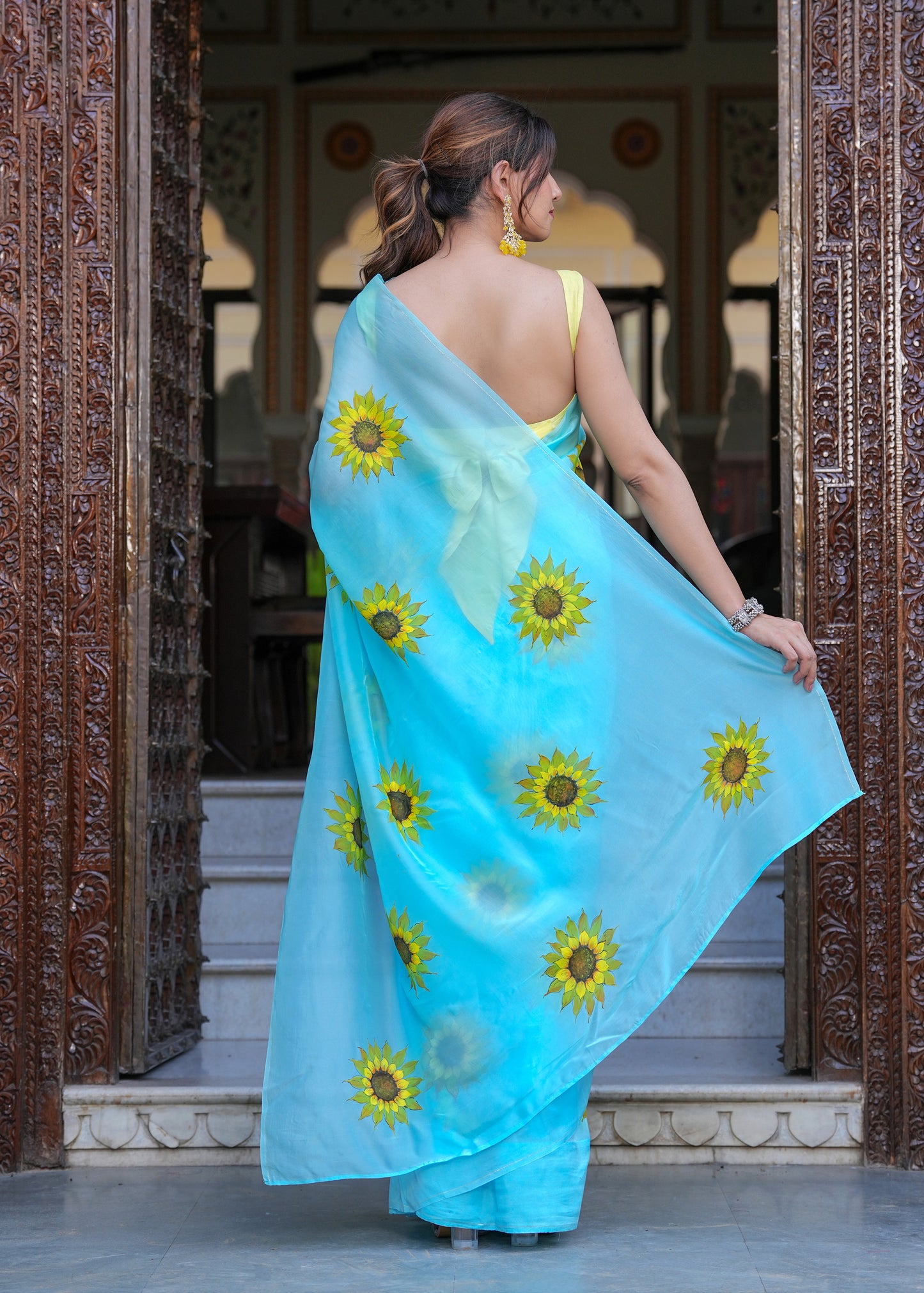 OCEANIC SUNBURST SAREE