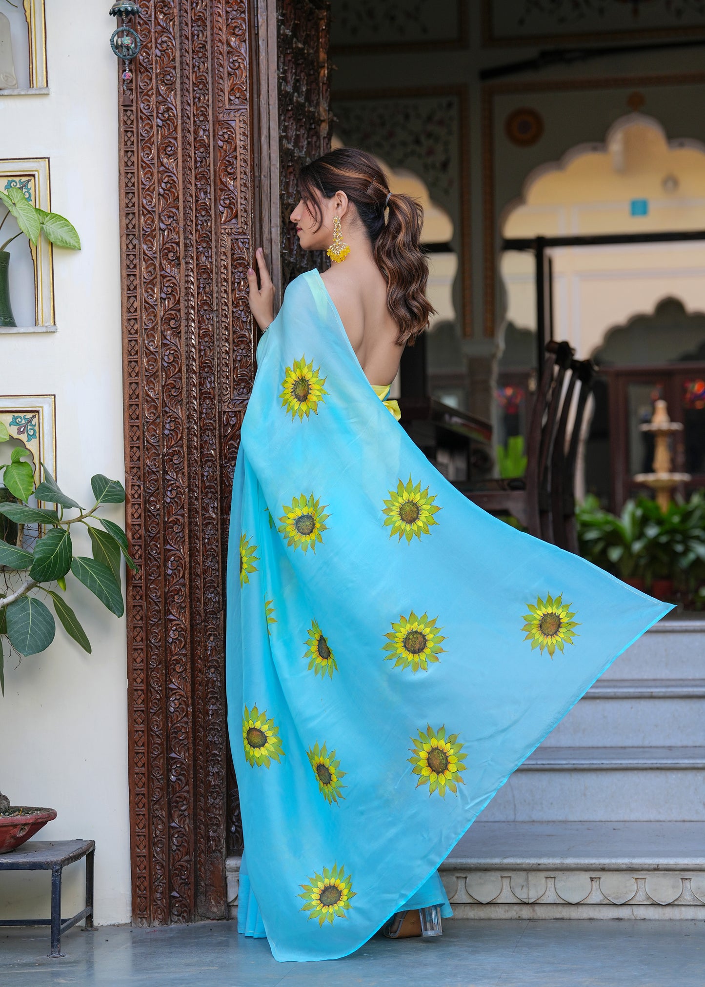 OCEANIC SUNBURST SAREE