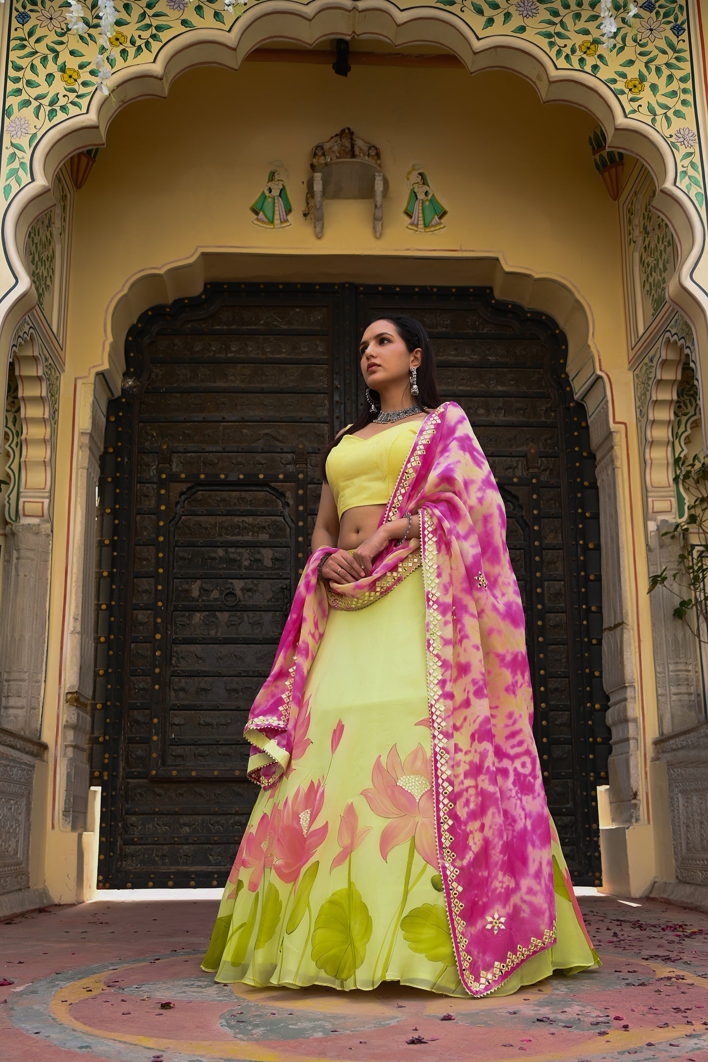 LOTUS ORGANZA LEHENGA