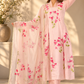 Bougainvillea Hand-Painted Silk Suit Set