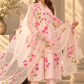Bougainvillea Hand-Painted Silk Suit Set