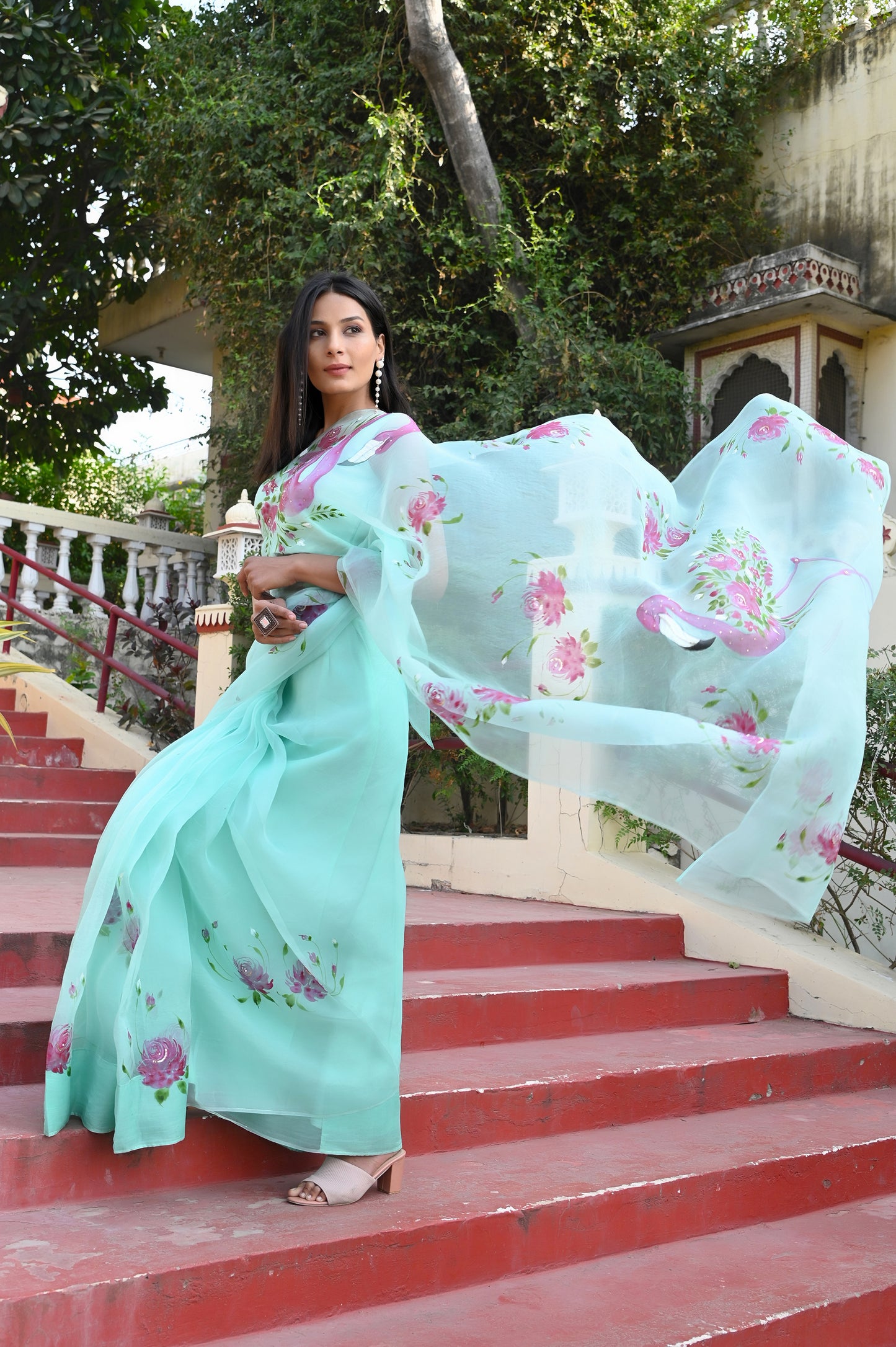 Flamingo Grace Saree