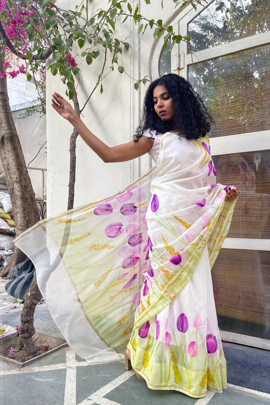 Tulip Trail Saree