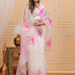 BLOOMING HIBISCUS SAREE