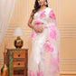 BLOOMING HIBISCUS SAREE