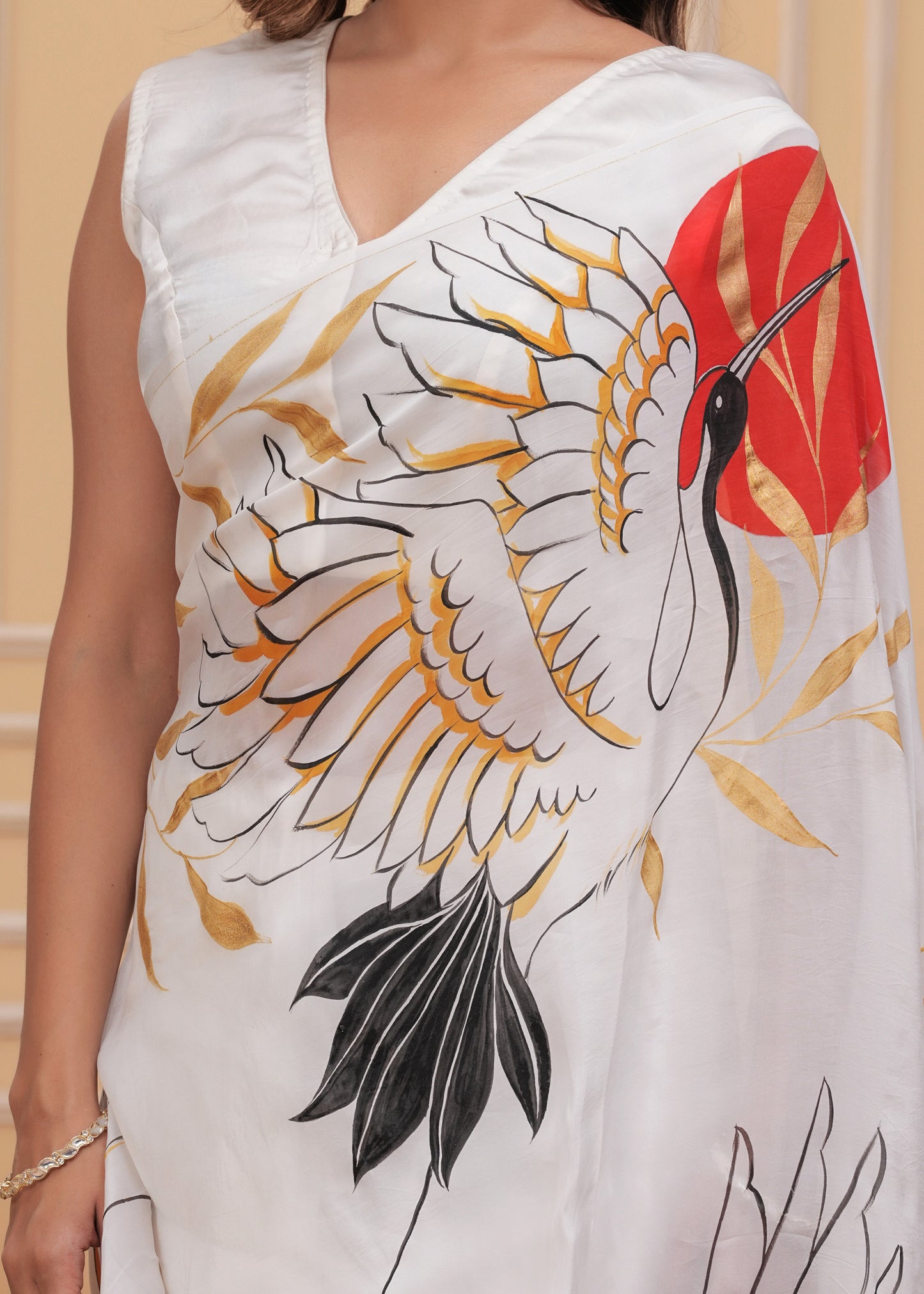 CELESTIAL CRANES SAREE