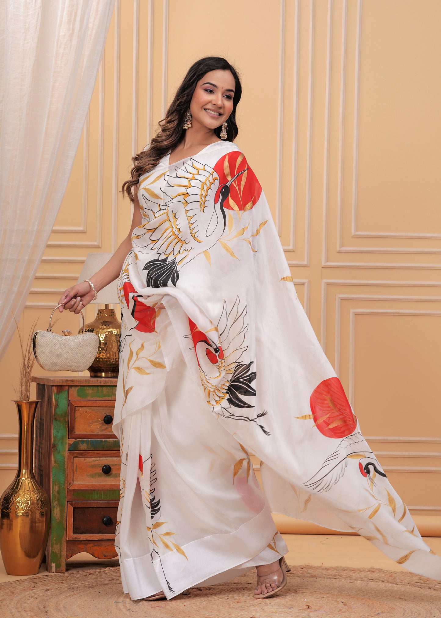 CELESTIAL CRANES SAREE