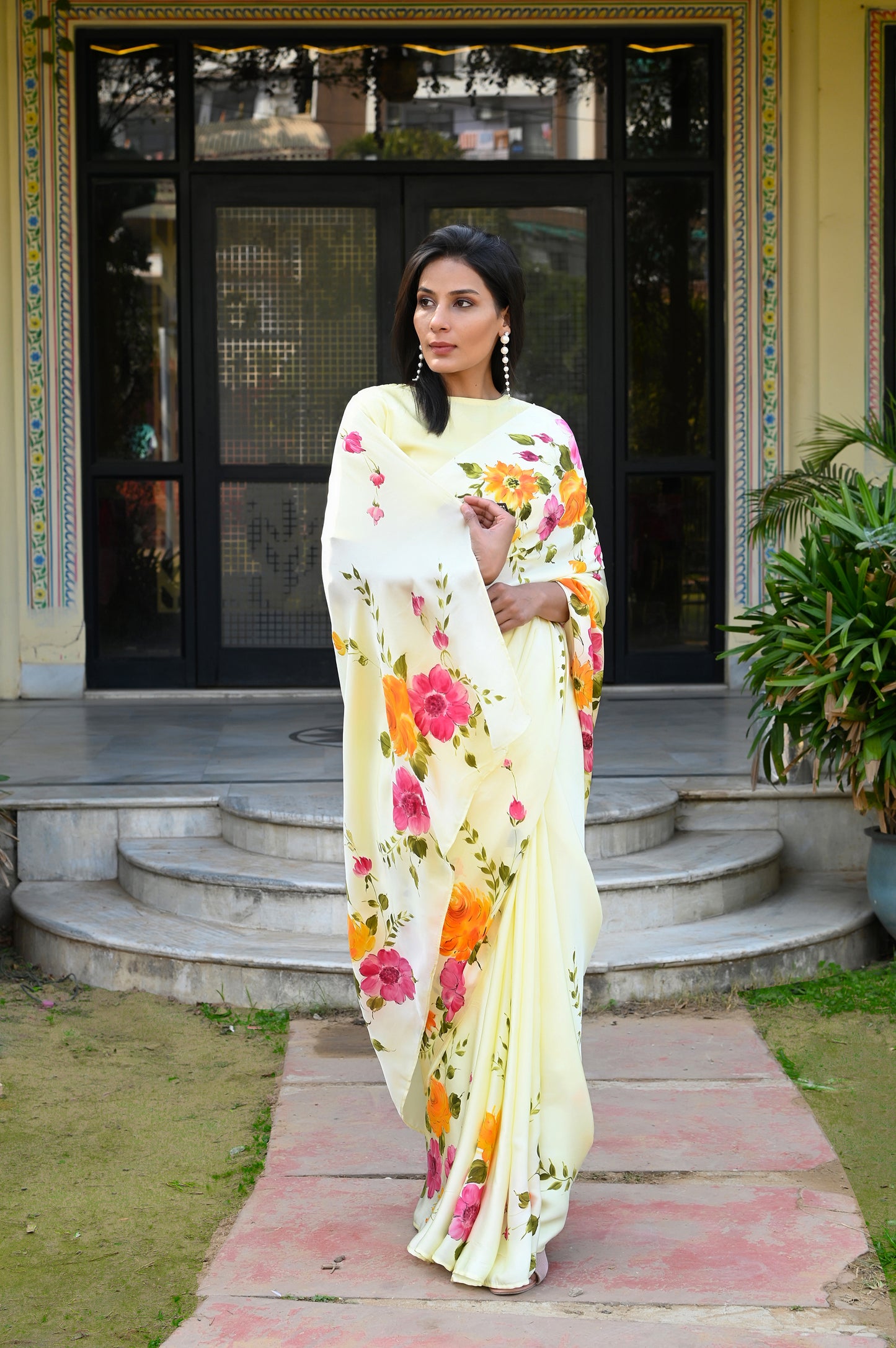 Floral Sunshine Saree