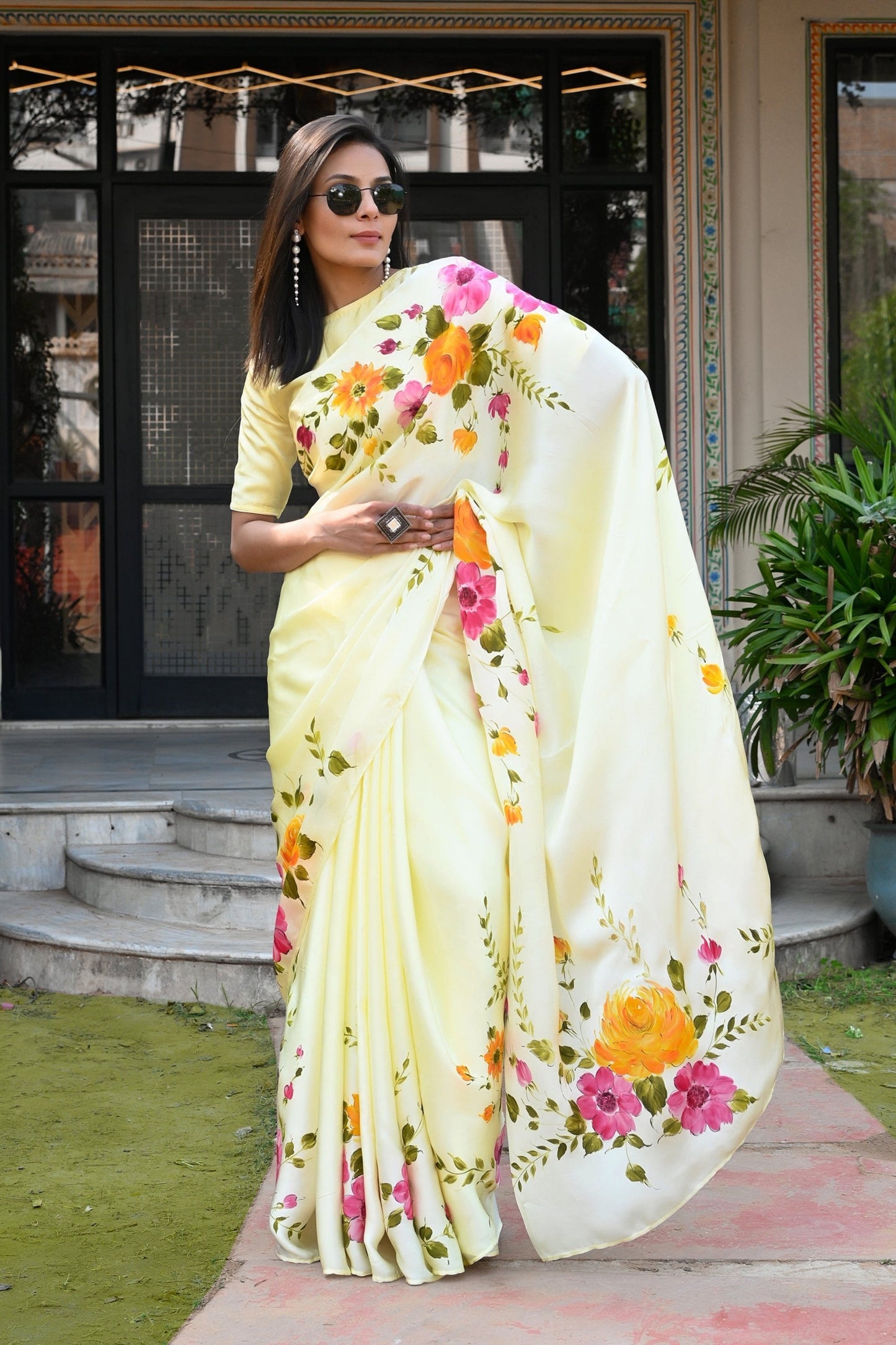 Floral Sunshine Saree