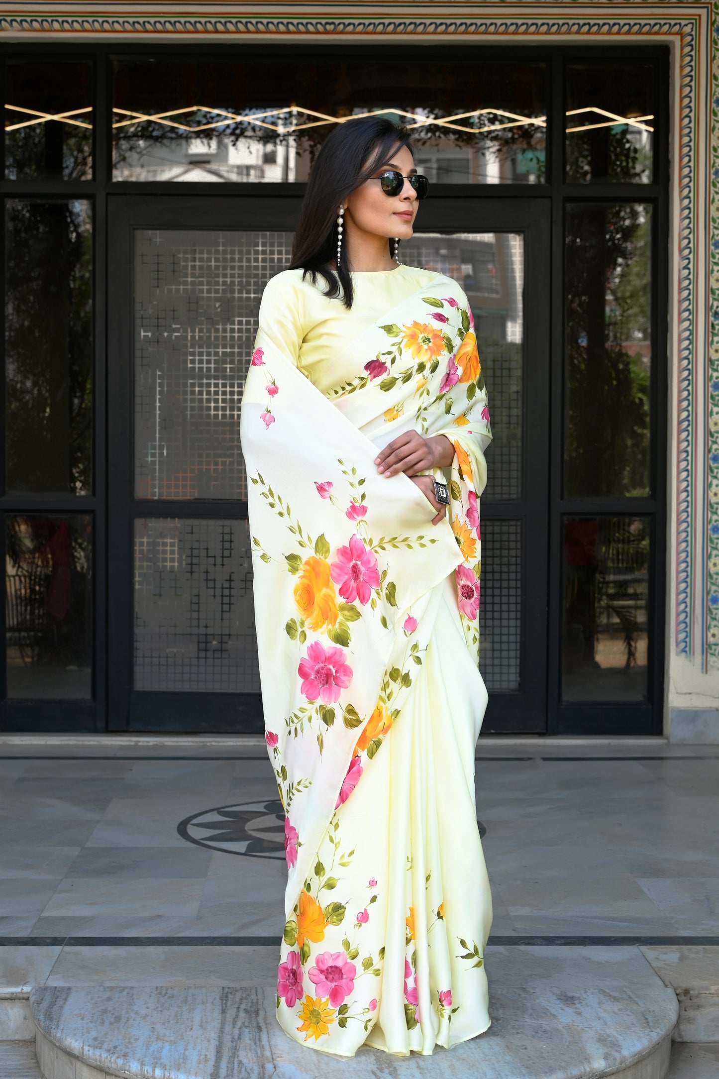 Floral Sunshine Saree