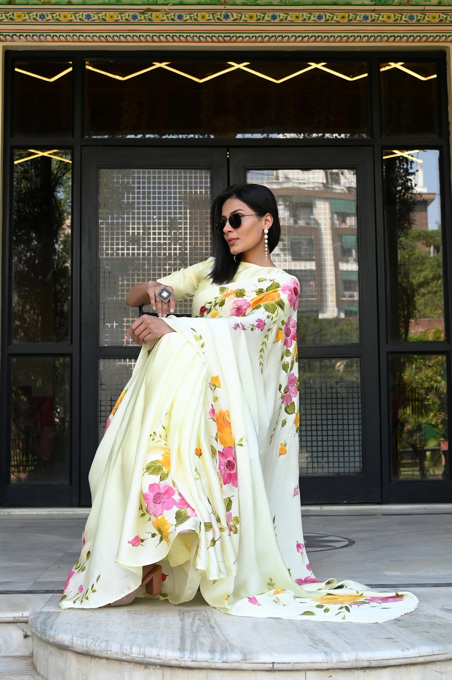 Floral Sunshine Saree