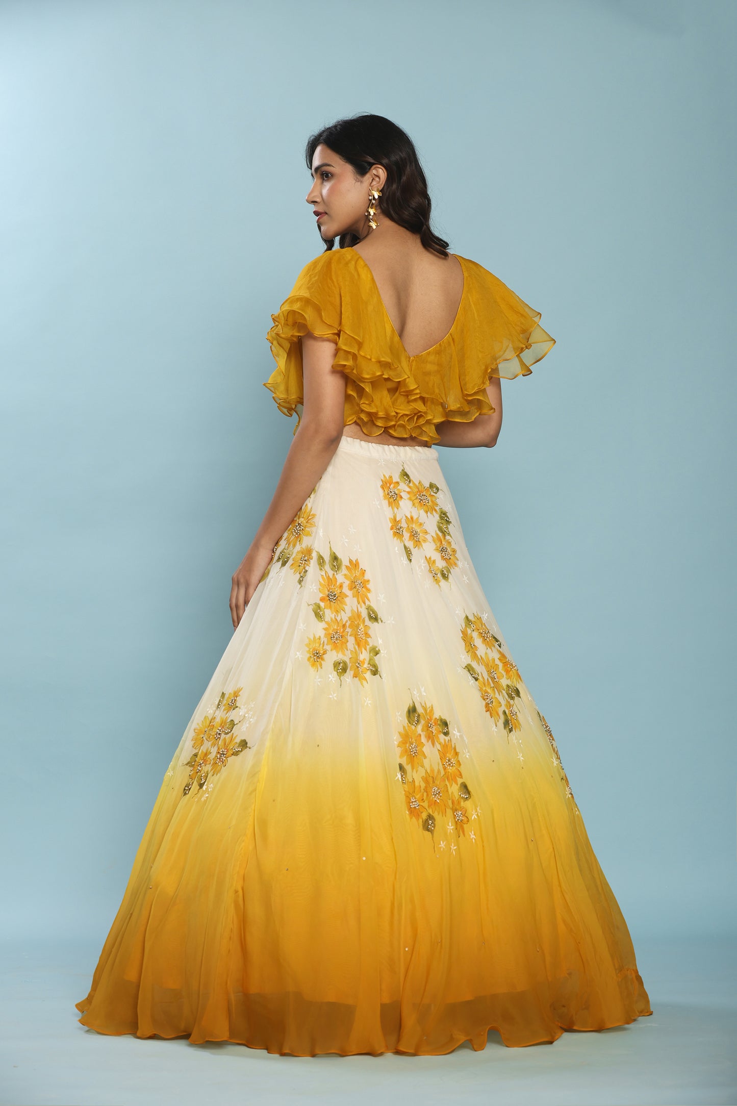 GOLDEN BLOOM LEHENGA