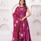 PLUM DAISY FLORAL ANARKALI