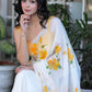 TIMELESS HIBISCUS ORGANZA SAREE