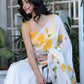 TIMELESS HIBISCUS ORGANZA SAREE