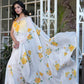 TIMELESS HIBISCUS ORGANZA SAREE