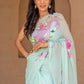  "Explore our exquisite collection of hand-painted sarees, including stunning floral chiffon sarees, funky and beautiful handloom sarees. Our hand-painted sarees are perfect for casual weddings and rustic-themed weddings, featuring intricate handwork and embroidery. Don't miss our trending Bollywood sarees, and for a touch of elegance, check out our chiffon hand-painted sarees in aqua colors. Discover the perfect saree for every occasion."