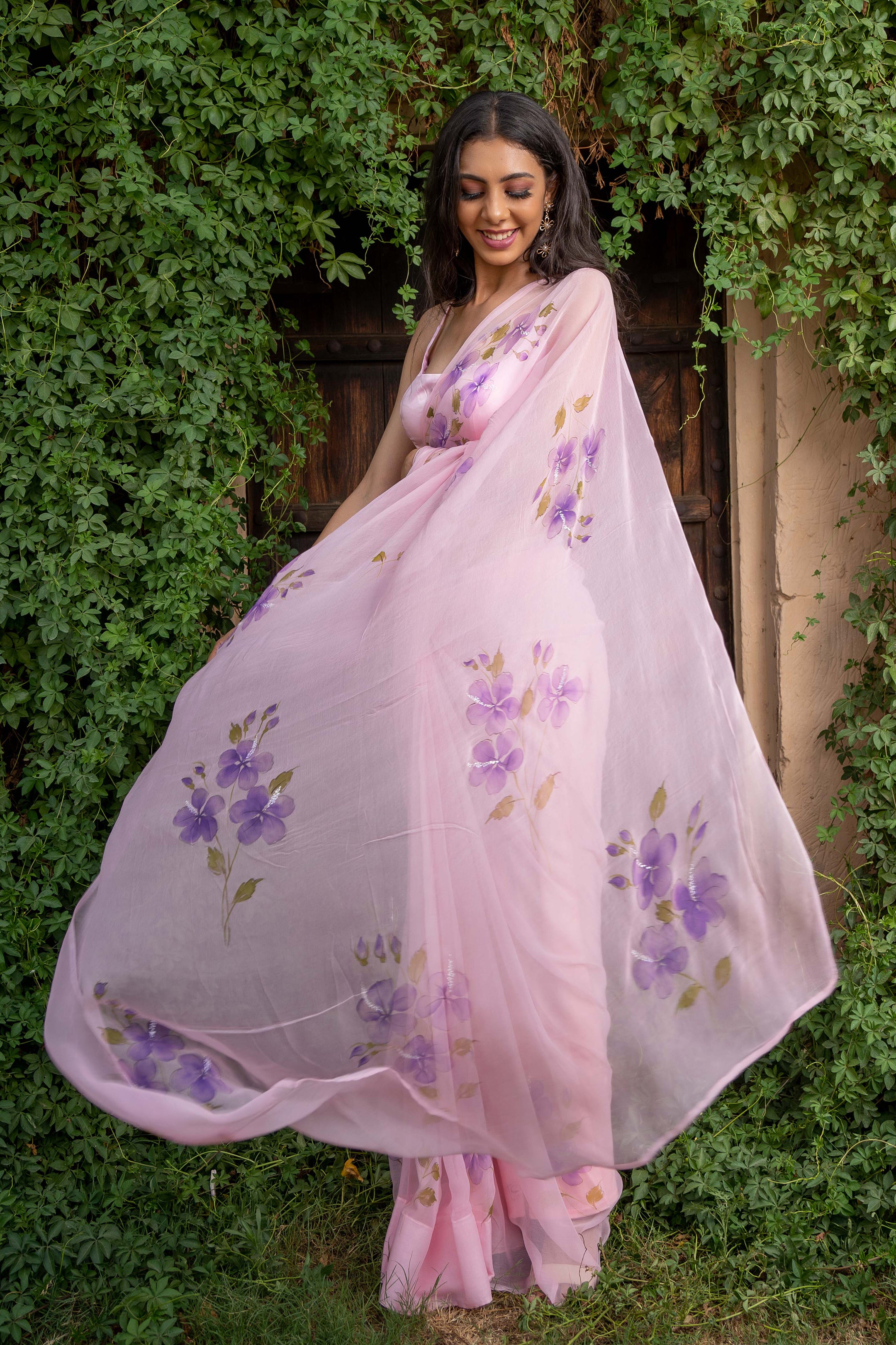 Buy Yellow Sarees for Women by LEELI PEERI DESIGNER Online | Ajio.com